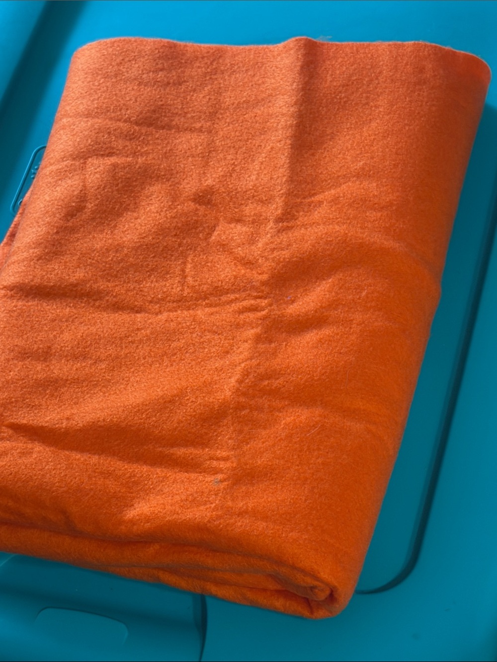 Orange Felt Fabric -2 yards - Picture 3 of 5